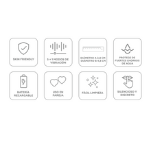 Cargar imagen en el visor de la galería, Anillo vibrador Tammy